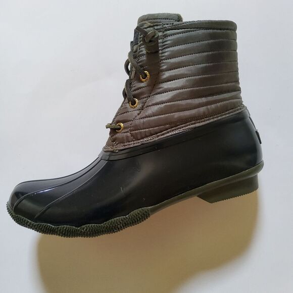 Sperry Saltwater Quilted Water Resistant Duck Boots Snow Rain Women's Size 8 New - Picture 5 of 14